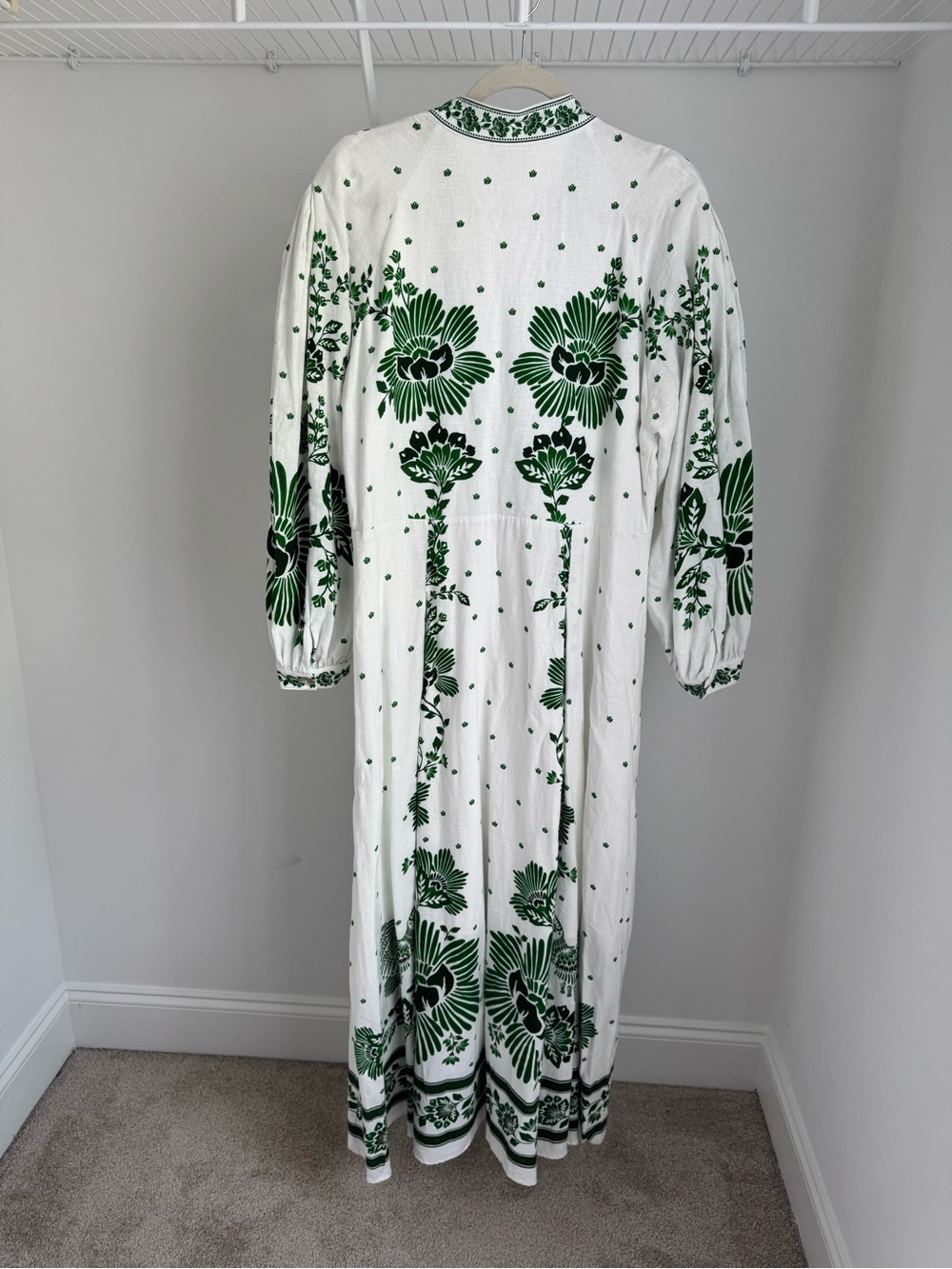 NWOT FARM Rio Forest Soul Maxi Dress with Green Floral Print - Picture 6 of 12